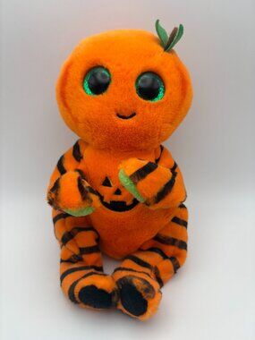 Trickster the Pumpkin TY Beanie Bellies 2024 8in Plush Stuffie (SKU: 726TO)